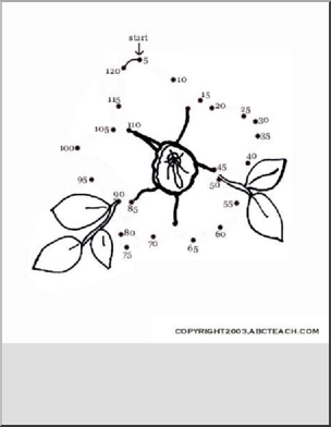 Dot to Dot: Flower (to 120 by 5s)