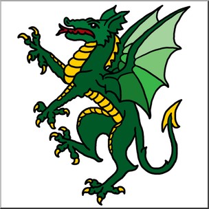 Clip Art: Dragon Color