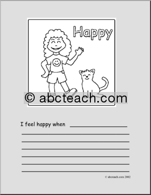 Emotions Journal (primary/elem) Color and Write