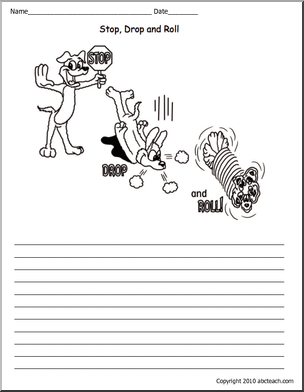 Stop, Drop, and Roll (primary) Color and Write