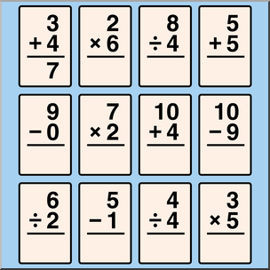Clip Art: Flashcards 1 (color)