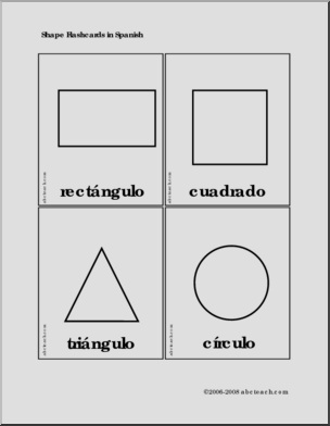 Spanish Flashcards: Shapes