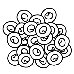 Clip Art: Frog Eggs B&W