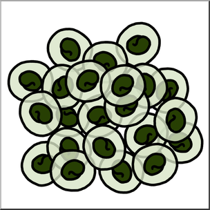 Clip Art: Frog Eggs Color