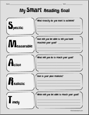 Goal Setting: SMART Goals packet (upper elem)