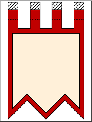 Clip Art: Gonfalon 1 Color 1