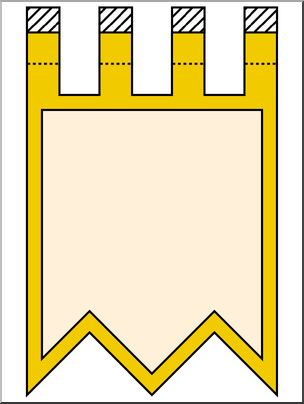 Clip Art: Gonfalon 1 Color 3