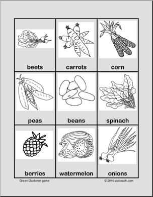 Board Game: Green Gardener (b/w)