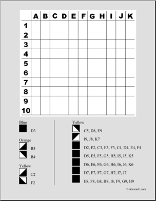 Chick (medium) Grid Coloring