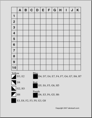 Easter Egg Grid Coloring