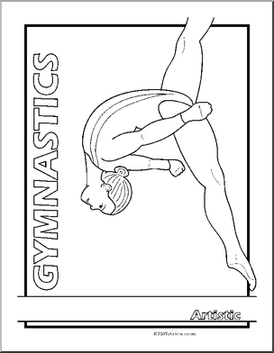 Coloring Page: Sport – Gymnastics (Artistic)