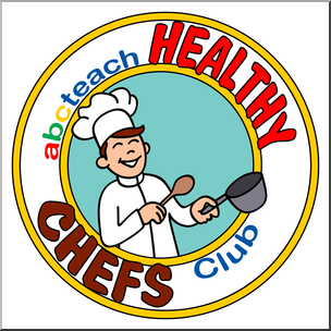 Clip Art: Healthy Chefs Club Logo 2 Color