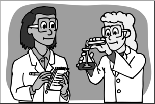 Clip Art: Kids: Experiment Grayscale