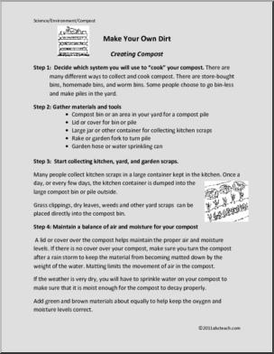 How To: Make Your Own Dirt – Creating Compost (upper elem/middle)