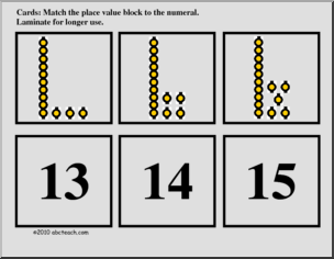 Golden Bead Place Value Matching (elementary) Math Cards