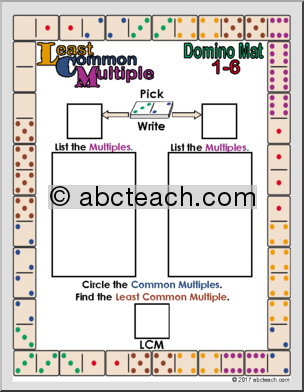 Least Common Multiple Domino Mat
