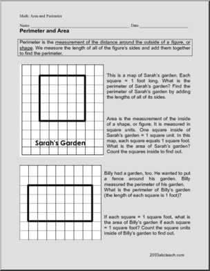 Rules and Practice: Perimeter and Area (upper el/middle))
