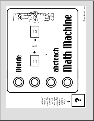 Division (by 1) Math Wheels