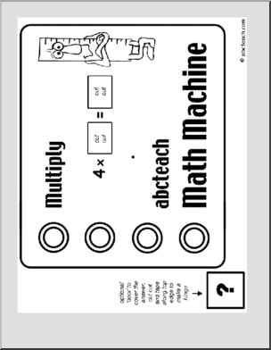 Multiplication (by 4) Math Wheels