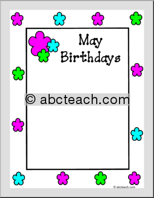 Border Paper: May Birthdays