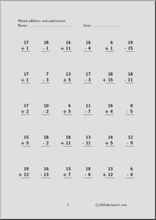 Mixed Practice Set 7 Worksheet