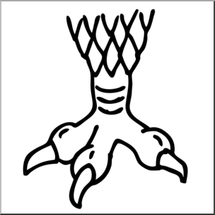 Clip Art: Monster Claws and Paws 3 B&W