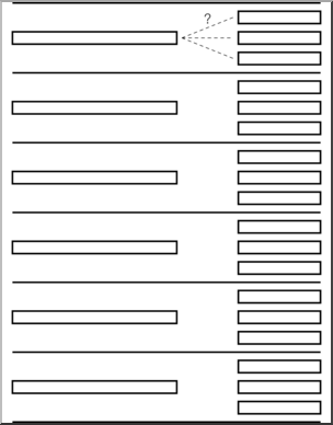 Clip Art: Multiple Choice 06A Blank