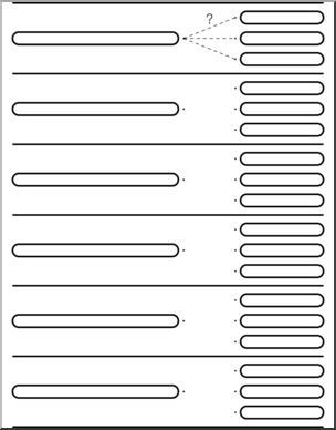 Clip Art: Multiple Choice 06B Blank