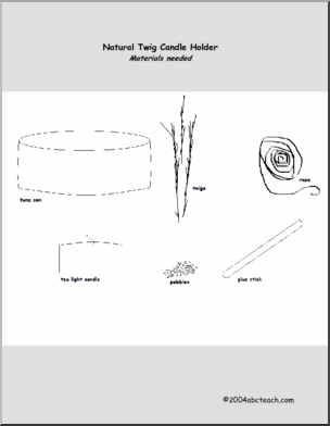 Nature Art Project: Candle Holder