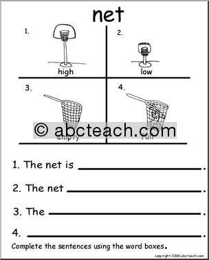 Beginning Writing Practice, Set 12 (net)