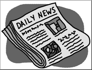 Clip Art: Newspaper Grayscale