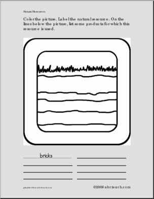 Coloring Worksheet: Natural Resource – Soil