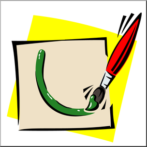 Clip Art: Brush: Painting Curve Color