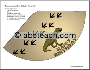 Dinosaur-Themed Party Hat