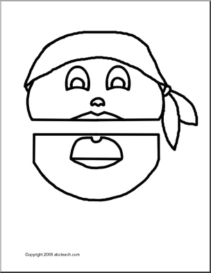 Paper Bag Puppet: Pirate (boy)