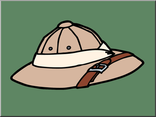 Clip Art: Pith Helmet Color 1