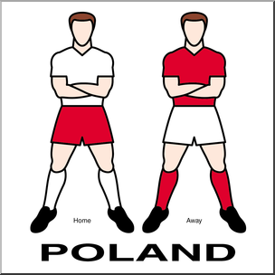 Clip Art: Men’s Uniforms: Poland Color