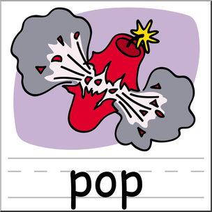 Basic Word Pop Color Labeled Clip Art
