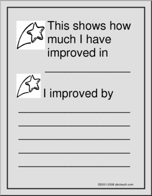Portfolio Cover/Evaluation Sheet: I improved in…