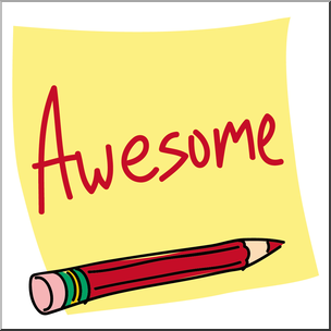 Clip Art: Praise Notes 4 Color