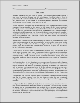 Biography: Aeschylus