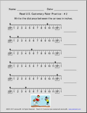 Read U.S. Customary Ruler Practice Pack