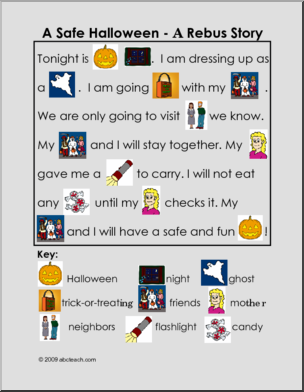 A Safe Halloween (color) Rebus