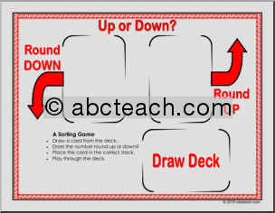 Rounding Game with Playing Cards