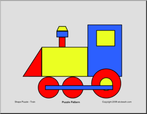 Train (color) Shape Puzzle