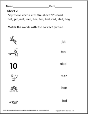 Short “e” (primary skills)