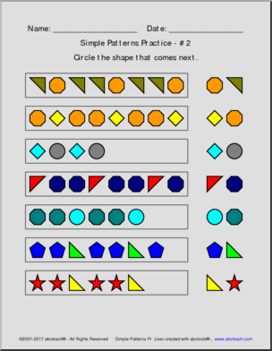 Simple Pattern Practice Pack