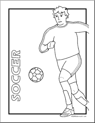 Coloring Page: Sport – Soccer