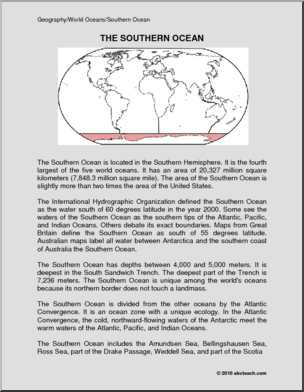 Southern Ocean (elem)’ Comprehension