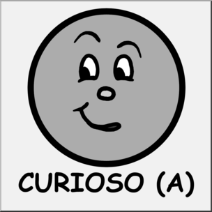 Clip Art: Spanish: Curious Grayscale